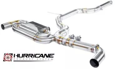 Hurricane Exhaust 3.5" ECE Klappenanlage für Golf 8 GTI 245PS FWD